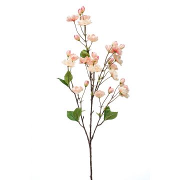 Rama falsa de cerezo de flor japonés AKEMI con flores, salmón, 90cm