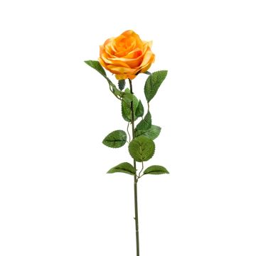 Rosa de plástico PEZOS, amarillo-naranja, 60cm
