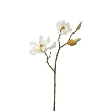 Flor textil de magnolia NOVELIE, crema, 45cm