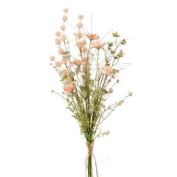 Ramo de flores artificiales ZASI, hamamelis, crisantemo, rosa, 60cm