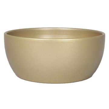 Bol decorativo de cerámica TEHERAN BRIDGE, dorado-mate, 14cm, Ø26cm
