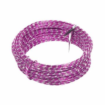 Alambre de aluminio RAVIN, aspecto diamante, violeta, 30 m, Ø 2 mm Alambre de aluminio RAVIN, aspecto diamante, violeta, 30 m, Ø 2 mm
