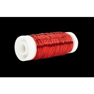 Alambre para floristería UTINA, rojo, 50 g, 60 m, Ø 0,3 mm Alambre para floristería UTINA, rojo, 50 g, 60 m, Ø 0,3 mm