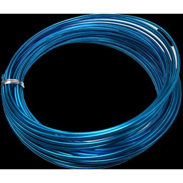 Alambre de aluminio TANEA, lacado en turquesa, 12 m, Ø 2 mm Alambre de aluminio TANEA, lacado en turquesa, 12 m, Ø 2 mm