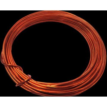 Alambre de aluminio TANEA, lacado en cobre, 12 m, Ø 2 mm Alambre de aluminio TANEA, lacado en cobre, 12 m, Ø 2 mm