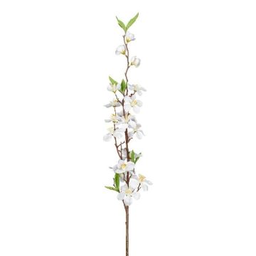 Rama decorativa de flores de manzano KROVER con flores, blanca, 80 cm