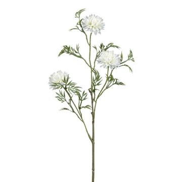 Rama decorativa de crisantemo FALTON, blanca, 55 cm