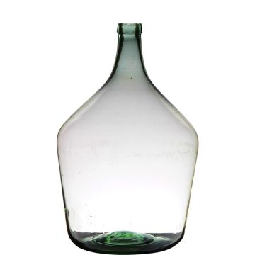 Garrafa JENSON, vidrio, reciclado, transparente-verde, 46cm, Ø29cm, 15L