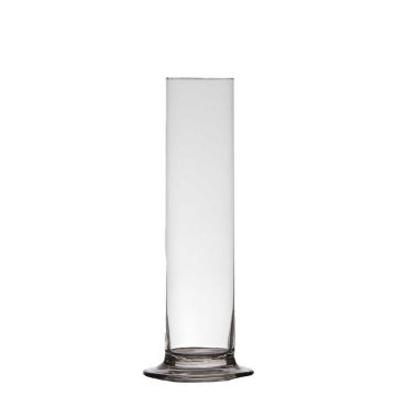 Jarrón para flores individuales ABIRAMY de cristal, soporte, transparente, 15cm, Ø6cm