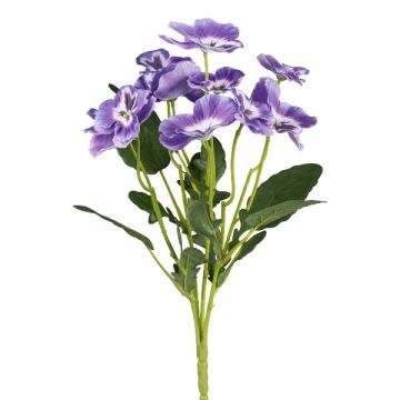 Flor artificial pensamientos ZELKARO, varilla, lila, 35 cm