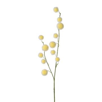 Rama artificial de euforbia globosa YANIKA, con frutos, amarillo claro, 105 cm Rama artificial de euforbia globosa YANIKA, con frutos, amarillo claro, 105 cm