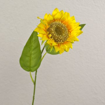 Flor artificial girasol PELMO, amarilla, 65 cm, Ø 11 cm