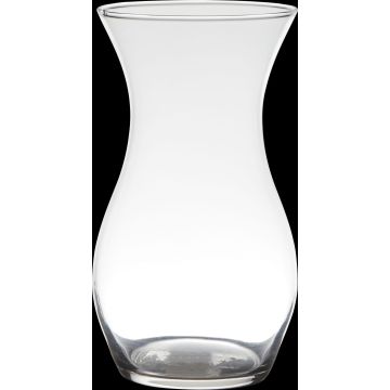 Florero PIRINYA, vidrio, transparente, 25cm, Ø14cm