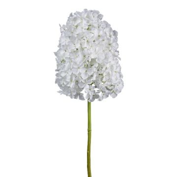 Flor decorativa hortensia en racimo AURONAS, blanca, 85 cm