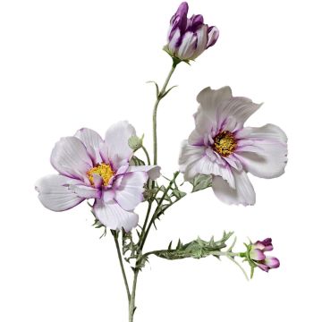 Rama decorativa con cestas HIKJAN, blanco-violeta, 80 cm