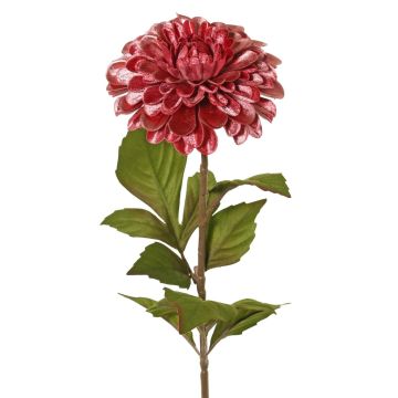 Dalia de terciopelo TINFAS, malva, 60 cm, Ø 13 cm