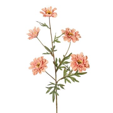 Rama decorativa de crisantemo PRUDENCE, Eco Collection, rosa viejo, 75 cm, Ø 5-6,5 cm
