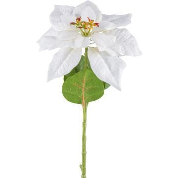 Flor artificial flor de pascua JORTI, blanca, 60 cm
