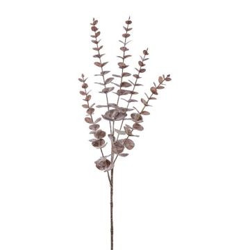Rama decorativa de eucalipto TRELVO, rojo burdeos, 75 cm