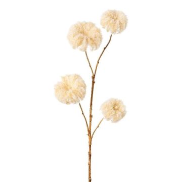 Rama artificial de clemátide GAVREL, crema, 70 cm