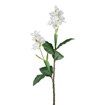 Rama artificial de caña de flor india DRAMTEL, blanca, 145 cm