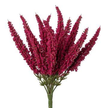 Flor artificial Erika MIRAKY, varilla, rojo burdeos, 26 cm