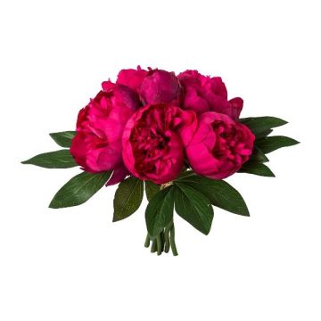 Ramo de flores artificiales de peonía SIRKO, cereza, 30 cm