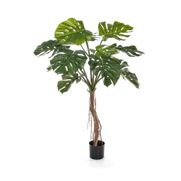 Planta artificial Filodendro Monstera Deliciosa IDALINA, raíces, 130 cm