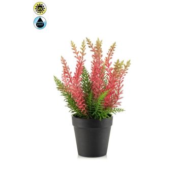 Erica artificial ELSAWO en maceta decorativa, crossdoor, rosa, 30 cm