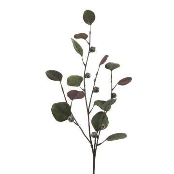 Rama artificial de eucalipto TRAVON con frutos, verde, 75 cm