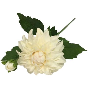 Flor artificial dalia WERNYT, crema, 45 cm