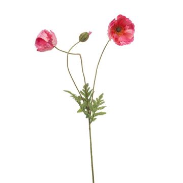 Rama decorativa de amapola SCHUNRA, rosa, 75 cm