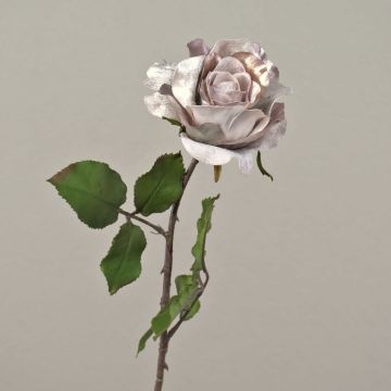 Rosa de terciopelo SINDALA, beige-rosa, 60cm, Ø12cm