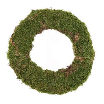 Corona de musgo natural DIOTIMA, verde, Ø30cm