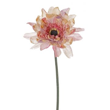 Gerbera artificial PAMILLA, rosa antiguo, 65cm, Ø12cm