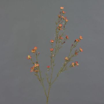 Flor de cera artificial NIANG, naranja-rojo, 80cm, Ø2-3cm