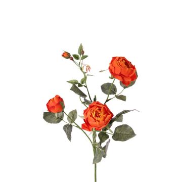 Rama artificial de rosas DIAMANTIS, naranja, 75cm