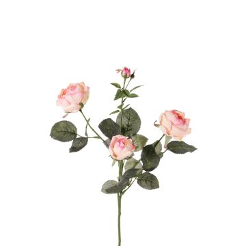 Rama artificial de rosas DIAMANTIS, rosa-crema, 75cm