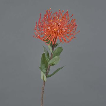 Protea artificial BAILY, naranja, 50cm, Ø12cm