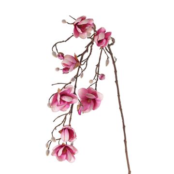 Magnolia artificial KOSMAS, rosa-fucsia, 115cm, Ø8cm