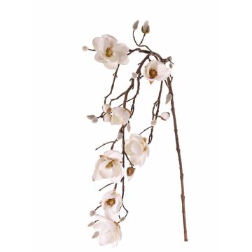 Magnolia artificial KOSMAS, crema, 115cm, Ø8cm