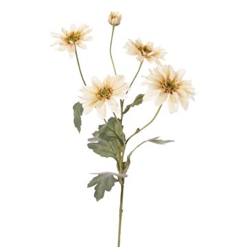 Crisantemo artificial INDALI, crema, 65cm, Ø6,5-8cm