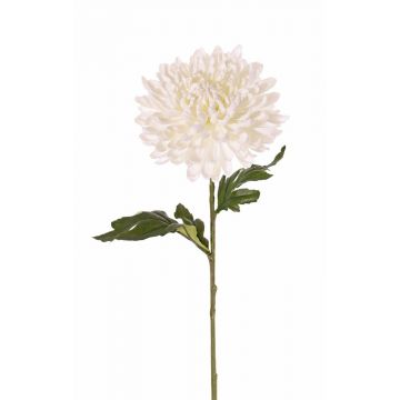 Crisantemo artificial DELPHINA, crema, 65cm, Ø14cm