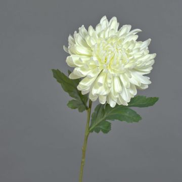 Crisantemo artificial DELPHINA, crema, 65cm, Ø14cm
