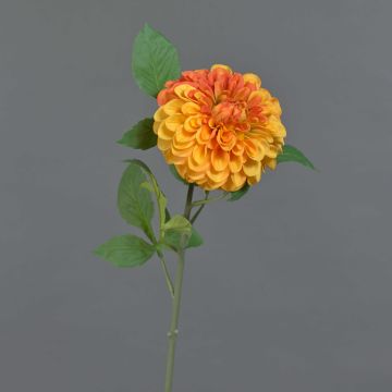 Dalia pompón artificial MILEYA, naranja, 75cm