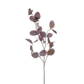 Rama de eucalipto artificial MAXEN con frutos, violeta-gris, 75cm
