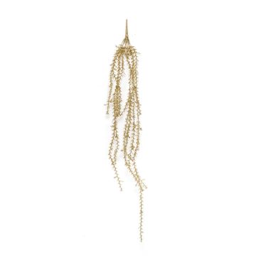 Cactus artificial de rhipsalis baccifera colgante ANIKO, varilla de ajuste, brillo, oro, 80cm