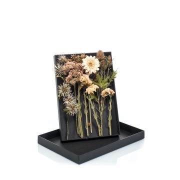 Ramo de flores artificiales para atar JADEA en caja de regalo, beige-crema, 30cm, Ø18cm