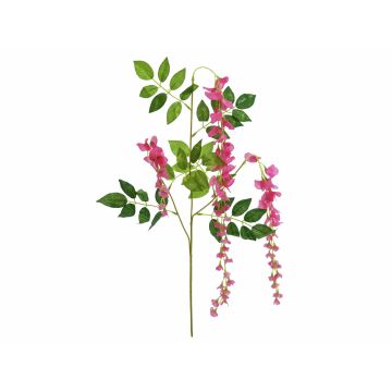 Rama de glicina artificial BALUNA con flores, rosa, 110cm