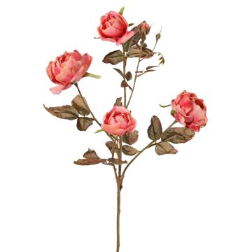 Rama de rosas artificial SITARA, rosa-fucsia, 75cm, Ø5-8cm